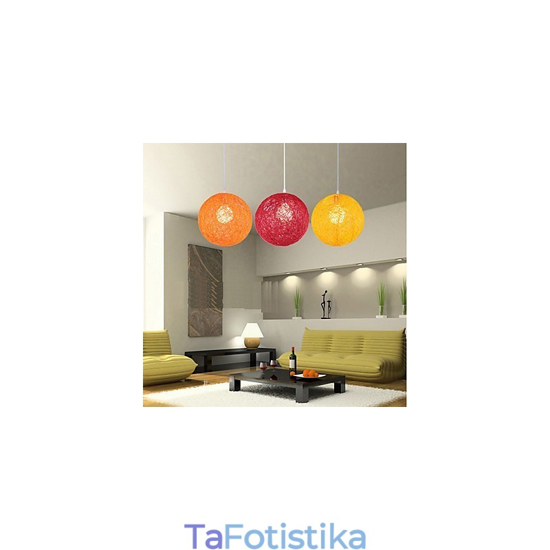 CreativeAmerican Country Creative Cany Art Color Droplight και Φωτιστικό σφαιρικού σχήματος