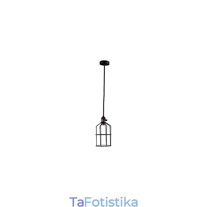 Retro Mini Style Ζωγραφική Μεταλλικό Κρεμαστό Φωτιστικό Γκαράζ