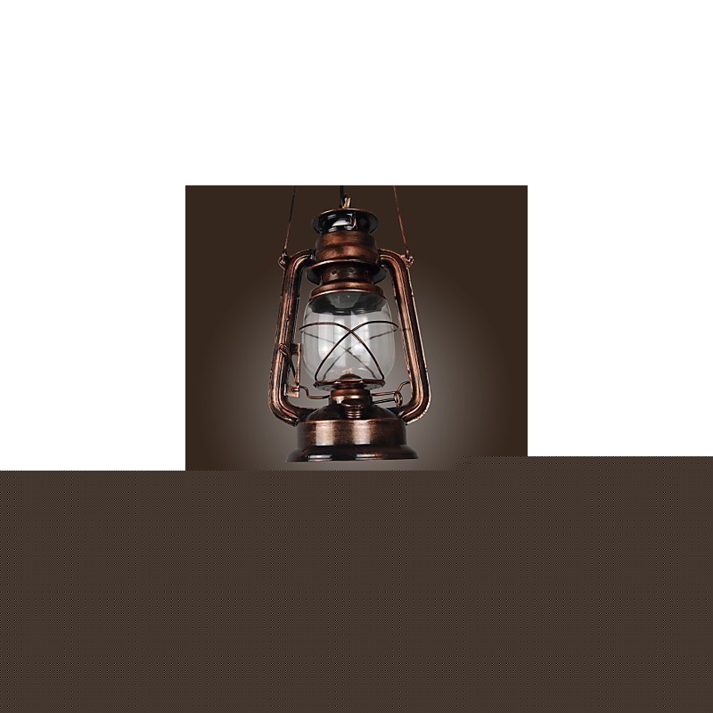 Φανάρι Country Lantern Mini Style Μπρούτζινο Κρεμαστό Φωτιστικό