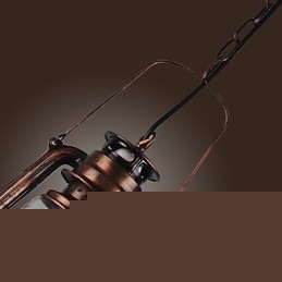 Φανάρι Country Lantern Mini Style Μπρούτζινο Κρεμαστό Φωτιστικό