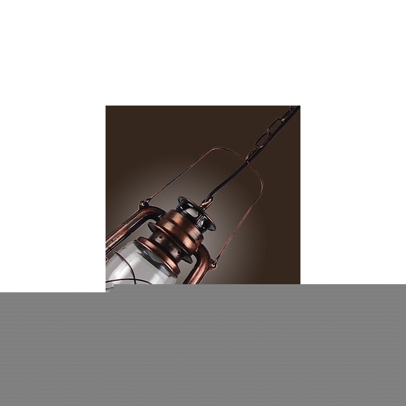 Φανάρι Country Lantern Mini Style Μπρούτζινο Κρεμαστό Φωτιστικό