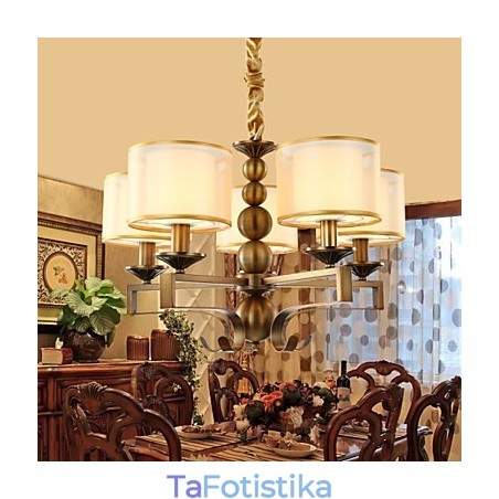 Πολυέλαιος από επιμεταλλωμένο μέταλλο Rustic Lodge Vintage Mini Style Πολυέλαιος από επιμεταλλωμένο μέταλλο Rustic Lodge Vintage Mini Style