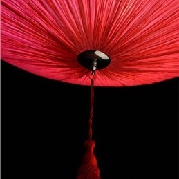 Lotus Leaf Modern Marine Cloth Art Droplight Of Red Lanterns Light Lamp