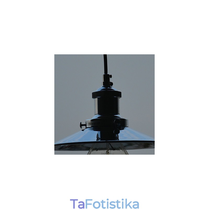Φωτιστικό κρεμαστό μεταλλικό Country Chrome