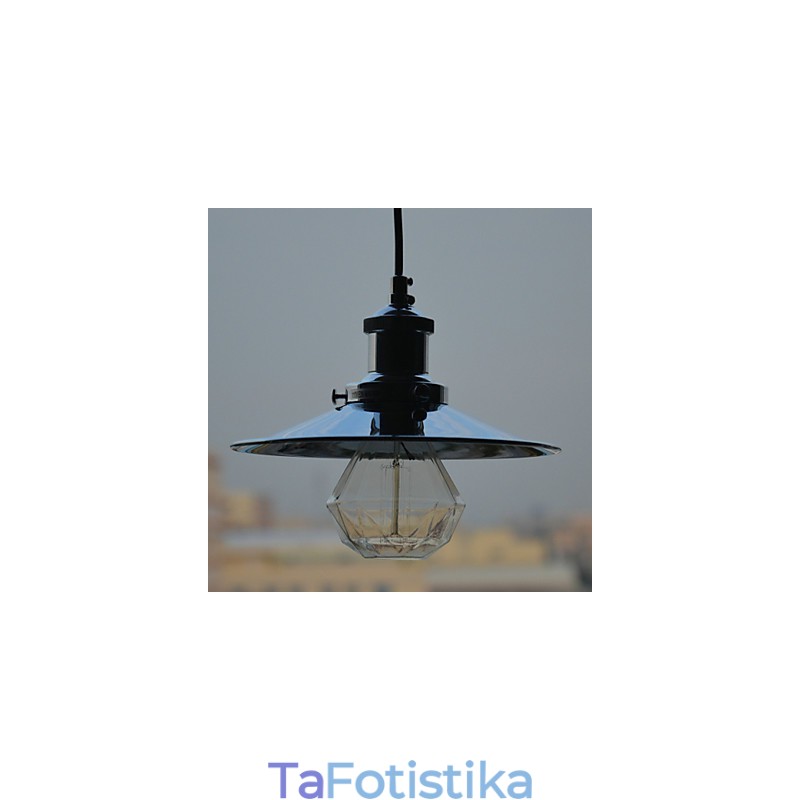 Φωτιστικό κρεμαστό μεταλλικό Country Chrome