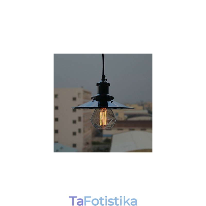 Φωτιστικό κρεμαστό μεταλλικό Country Chrome