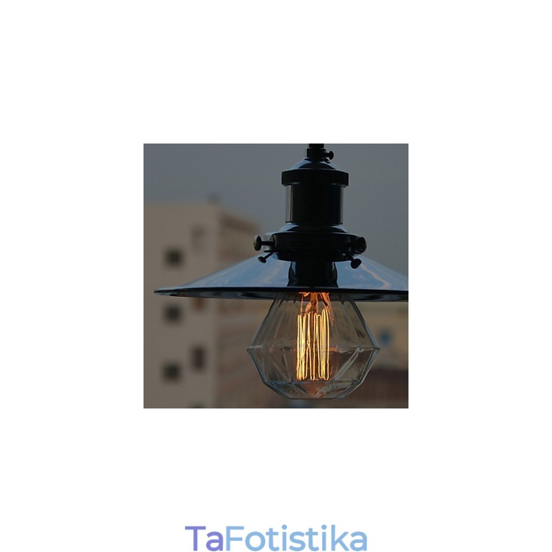 Φωτιστικό κρεμαστό μεταλλικό Country Chrome