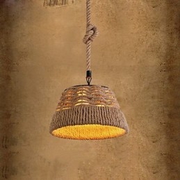 Λαμπτήρας πολυελαίου Loft Industrial Wind Creative Nordic Hemp Rope Meals