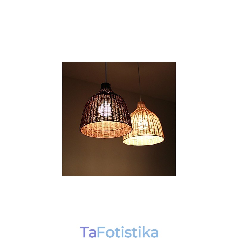 Rural Style Cany Art Creative Hand made by The Cane Makes Up Droplight Lamp