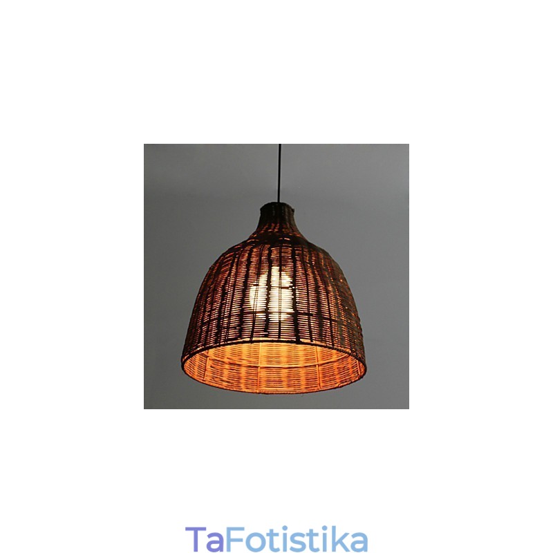 Rural Style Cany Art Creative Hand made by The Cane Makes Up Droplight Lamp