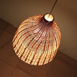 Rural Style Cany Art Creative Hand made by The Cane Makes Up Droplight Lamp