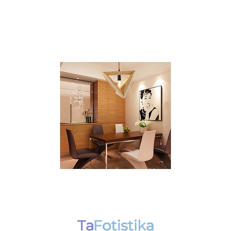 Μοντέρνο Ξύλινο Κρεμαστό Φωτιστικό Απλό Κρεμαστό Φωτιστικό Cafe Κρεμαστό φωτιστικό