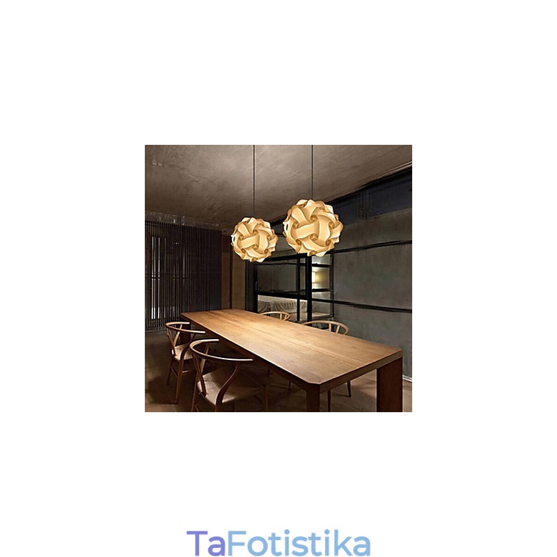 DIY Μοντέρνο Κρεμαστό Φωτιστικό Μπάλας 25εκ