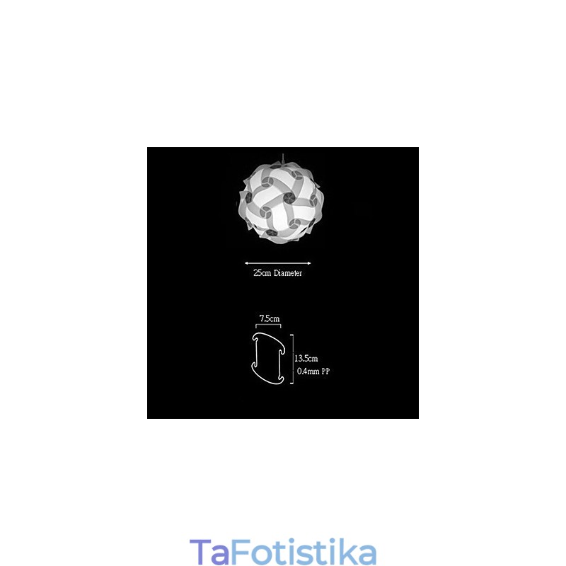 DIY Μοντέρνο Κρεμαστό Φωτιστικό Μπάλας 25εκ