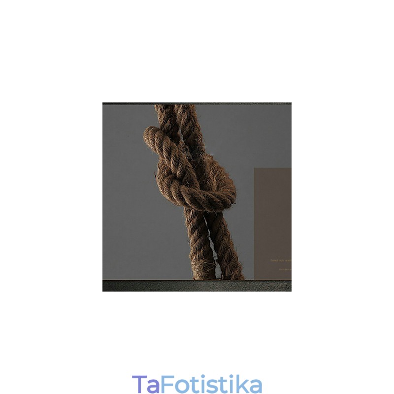 Δημιουργικός πολυέλαιος από σχοινί κάνναβης πολλαπλών χρήσεων