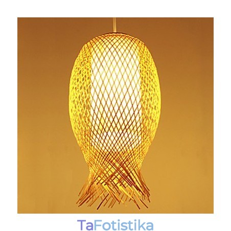 Μοντέρνο Teahouse Bamboo Weaving Bamboo Διακόσμηση Droplight φωτιστικό Μοντέρνο Teahouse Bamboo Weaving Bamboo Διακόσμηση Droplight φωτιστικό