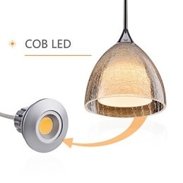 3 Ελαφρύ κρεμαστό κόσμημα Island Light Crack Glass Polished Chrome
