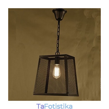 Πολυέλαιος A Net Cover Retro Industrial Wind Cafe Wrought Lron Chandelier Πολυέλαιος A Net Cover Retro Industrial Wind Cafe Wrought Lron Chandelier
