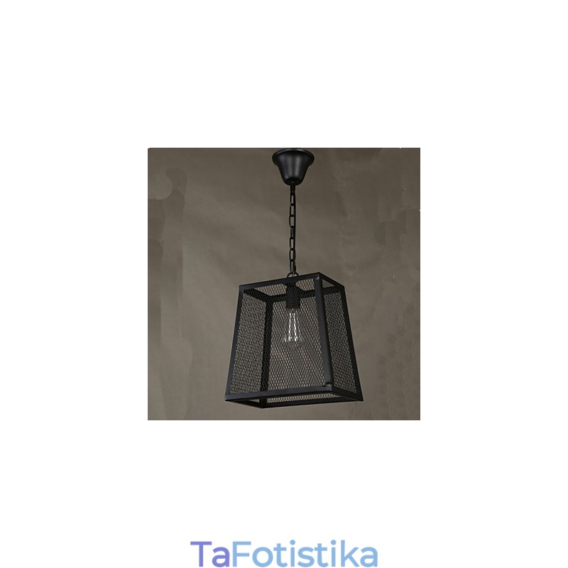 Πολυέλαιος A Net Cover Retro Industrial Wind Cafe Wrought Lron Chandelier