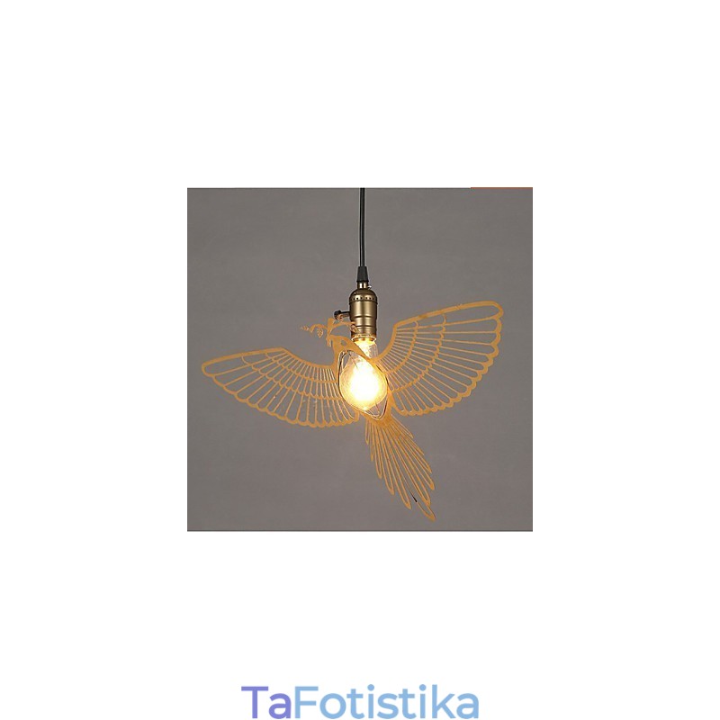 Ρετρό χαρτί κοπής Art Bird επιμετάλλωση