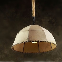 Συμβόλαιο Nordic Vintage Linens Hemp Rope American Country Droplight Lamp
