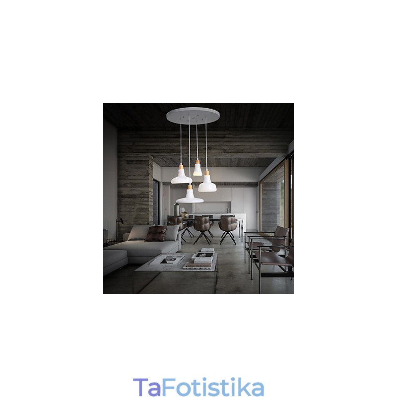 Creative Characteristic 4 Light μενταγιόν με σιδερένια απόχρωση