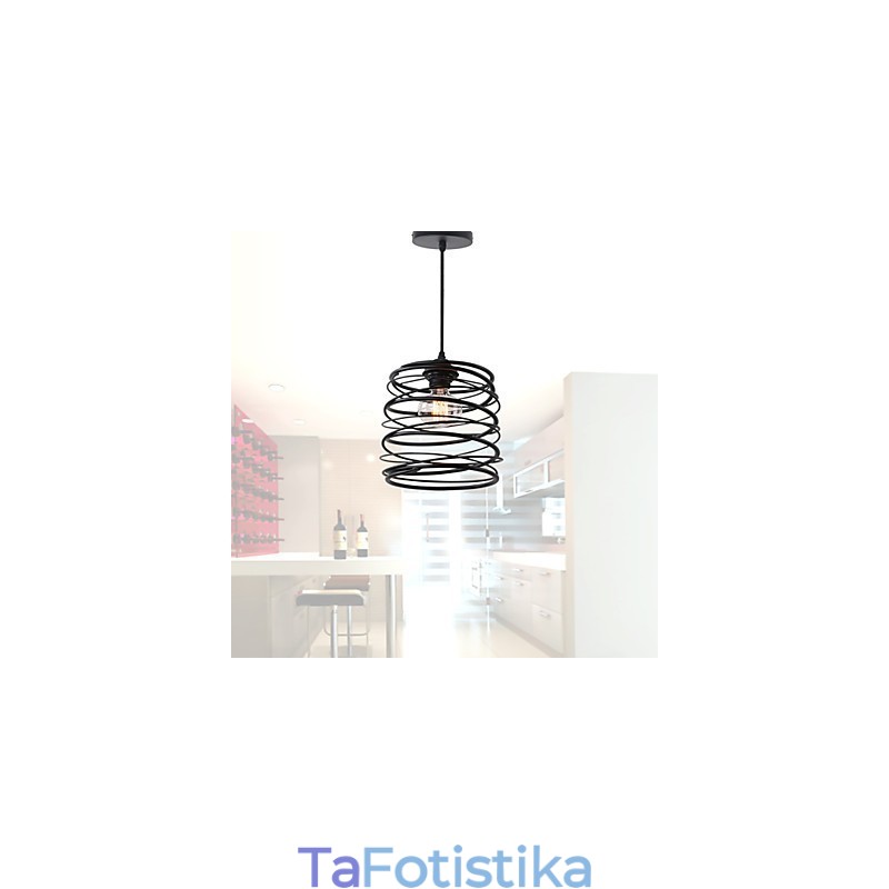 Rustic Lodge Retro Country Mini Ζωγραφική Μεταλλικό Κρεμαστό Φωτιστικό Γκαράζ