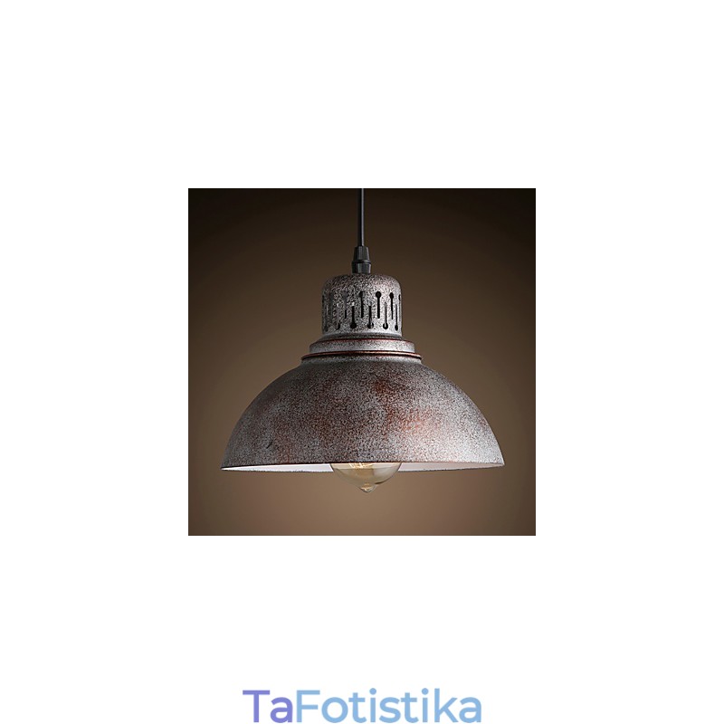 Retro Mini Style Ζωγραφική Μεταλλικό Κρεμαστό Φωτιστικό σε εξωτερικούς χώρους