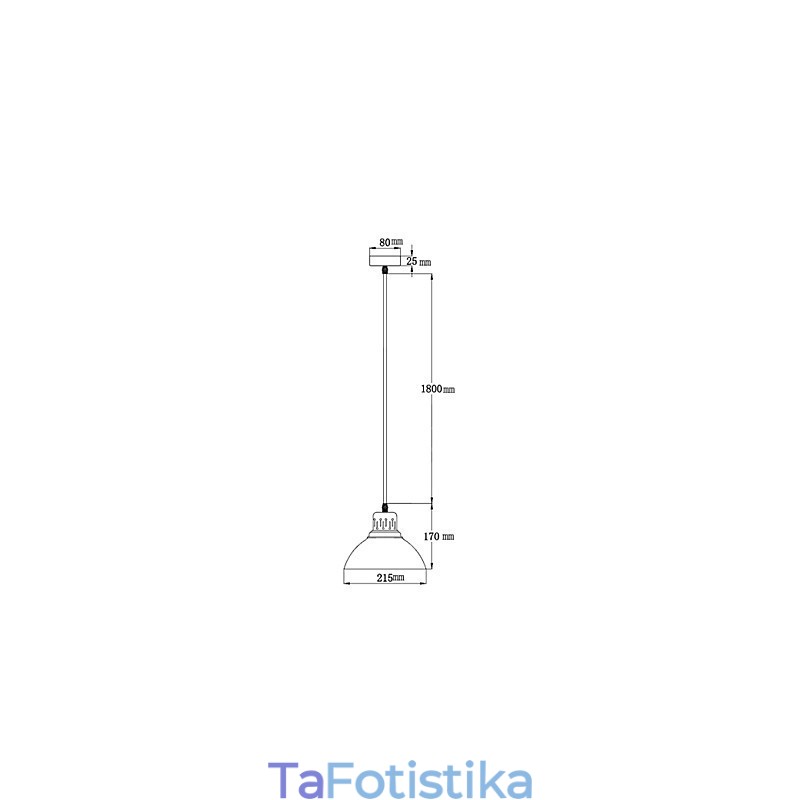 Retro Mini Style Ζωγραφική Μεταλλικό Κρεμαστό Φωτιστικό σε εξωτερικούς χώρους