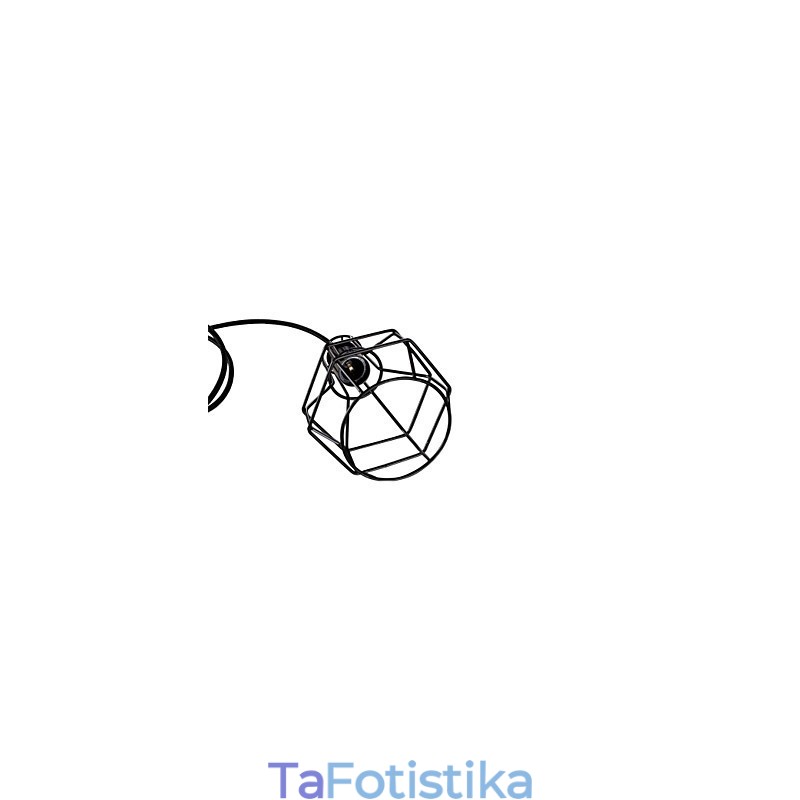 Retro Mini Style Painting Μεταλλικό Κρεμαστό Φωτιστικό Γκαράζ