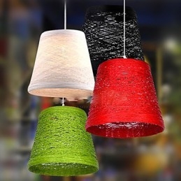Μοντέρνο Rural Cany Art Woven Rattan Μονό Φωτιστικό σταγονόμετρου