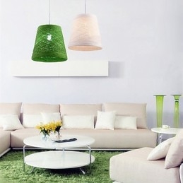 Μοντέρνο Rural Cany Art Woven Rattan Μονό Φωτιστικό σταγονόμετρου