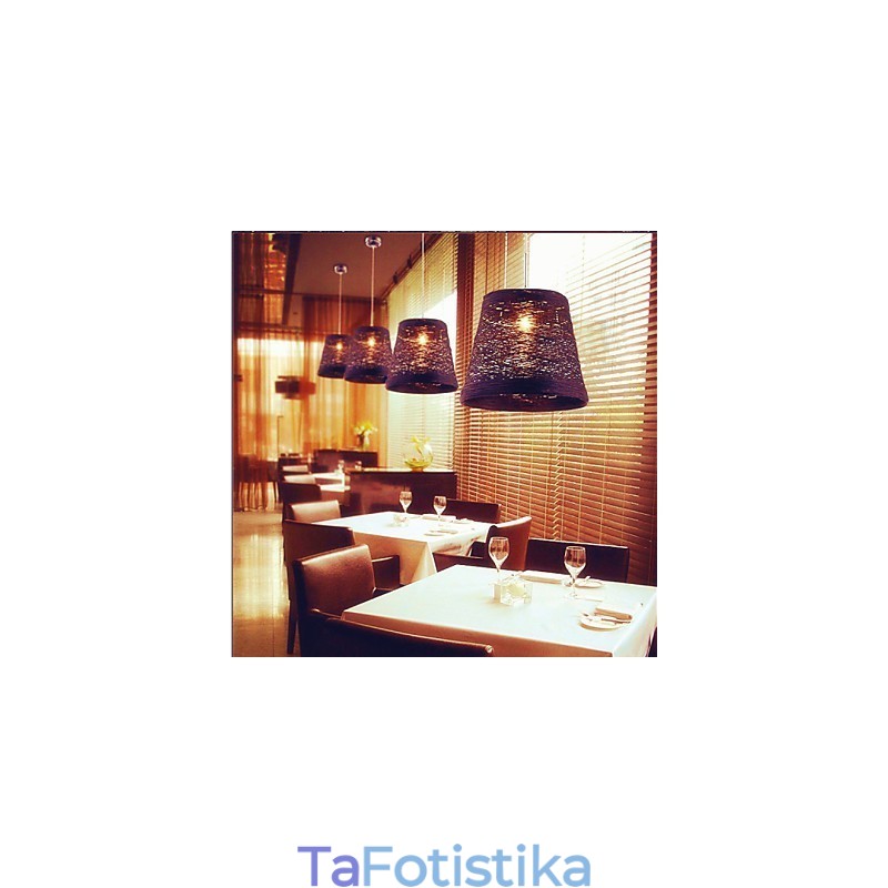 Μοντέρνο Rural Cany Art Woven Rattan Μονό Φωτιστικό σταγονόμετρου