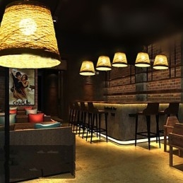 Μοντέρνο Rural Cany Art Woven Rattan Μονό Φωτιστικό σταγονόμετρου