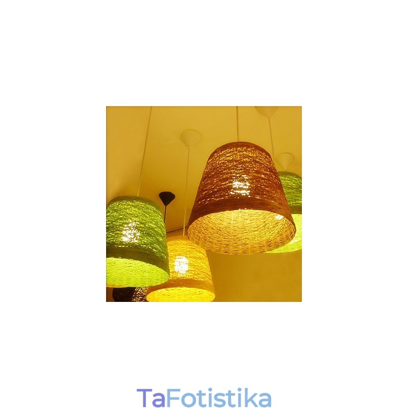 Μοντέρνο Rural Cany Art Woven Rattan Μονό Φωτιστικό σταγονόμετρου