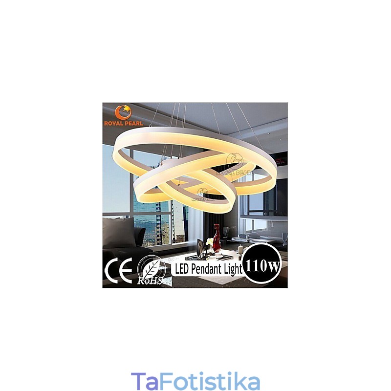 Hot Sale Λευκό Χρώμα Ακρυλικό Μοντέρνο Κρεμαστό Φωτιστικό 130W