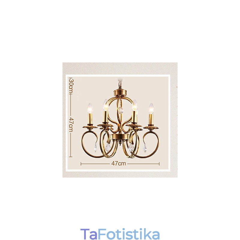 Πολυέλαιος Κρεμαστό Φωτιστικό Mini Style Traditional Classic Metal