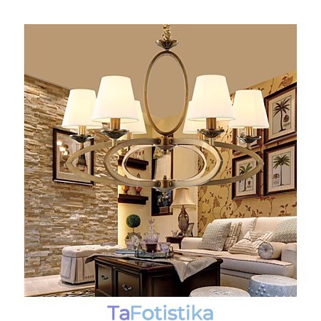 Πολυέλαιος από επιμεταλλωμένο μέταλλο Rustic Lodge Vintage Mini Style Πολυέλαιος από επιμεταλλωμένο μέταλλο Rustic Lodge Vintage Mini Style