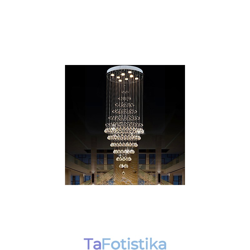 Μοντέρνο κρεμαστό κρεμαστό φωτιστικό πολυελαίου κρεμαστό φωτιστικό οροφής με 8 λαμπτήρες H180CM