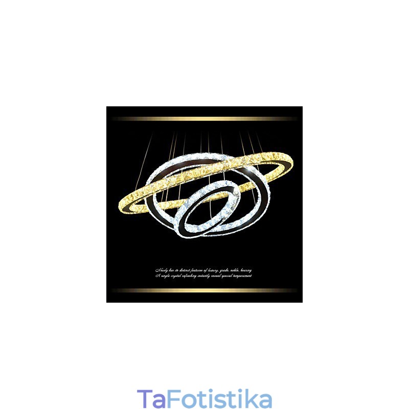 Κρυστάλλινα κρεμαστά φωτιστικά οροφής Πολυέλαιος φωτιστικά με ζεστό και δροσερό λευκό D406080cm