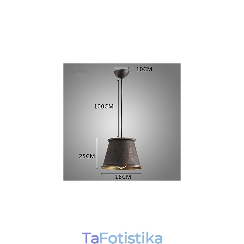 Μεταλλικό κρεμαστό φωτιστικό Retro Designers