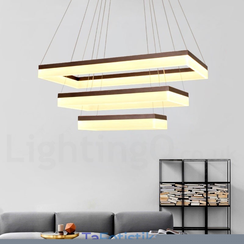 Wi Fi Smart Dimmable 3 επιπέδων μοντέρνο μοντέρνο οικιακό φωτιστικό κρεμαστό