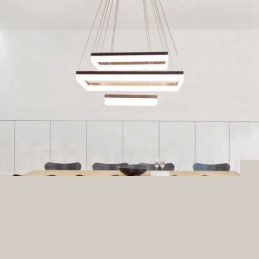 Wi Fi Smart Dimmable 3 επιπέδων μοντέρνο μοντέρνο οικιακό φωτιστικό κρεμαστό