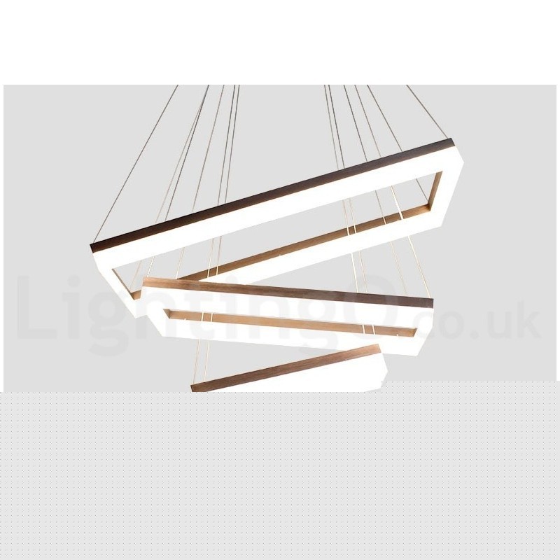 Wi Fi Smart Dimmable 3 επιπέδων μοντέρνο μοντέρνο οικιακό φωτιστικό κρεμαστό