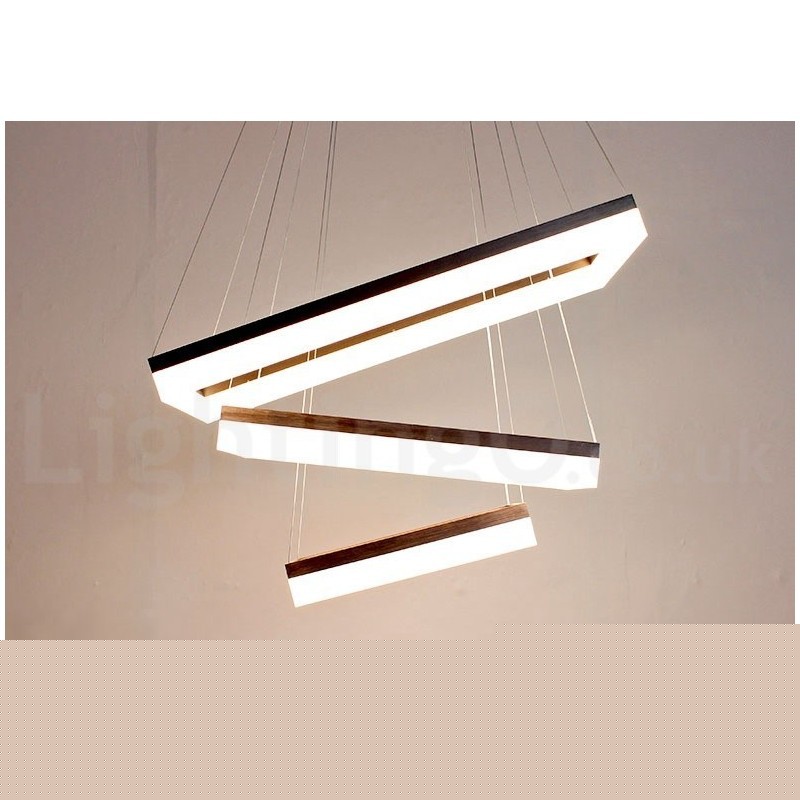 Wi Fi Smart Dimmable 3 επιπέδων μοντέρνο μοντέρνο οικιακό φωτιστικό κρεμαστό