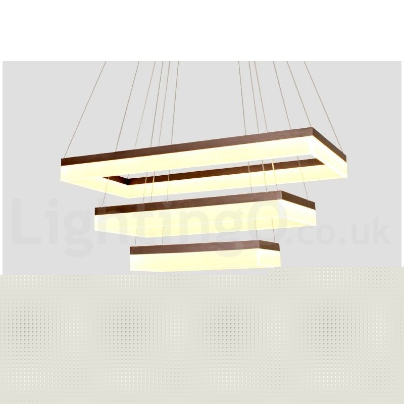 Wi Fi Smart Dimmable 3 επιπέδων μοντέρνο μοντέρνο οικιακό φωτιστικό κρεμαστό