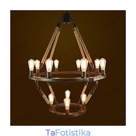 American Industrial Windge Hemp 12 European Retro Lamp American Industrial Windge Hemp 12 European Retro Lamp