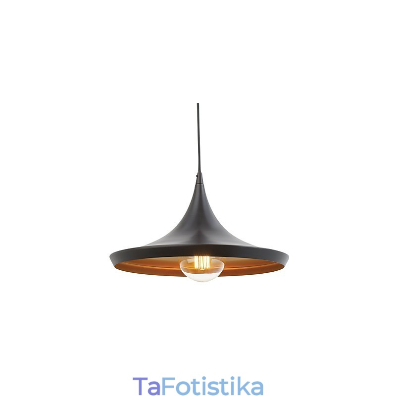 Κρεμαστό Φωτιστικό Ρετρό Vintage Σχέδιο Tom Dixon Μαύρο Φωτιστικό Κρεμαστό Πίνακας