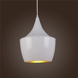 Κρεμαστό φωτιστικό Retro Vintage Tom Dixon Design Μαύρο Λευκό Κρεμαστό φωτιστικό Cafe τύπου