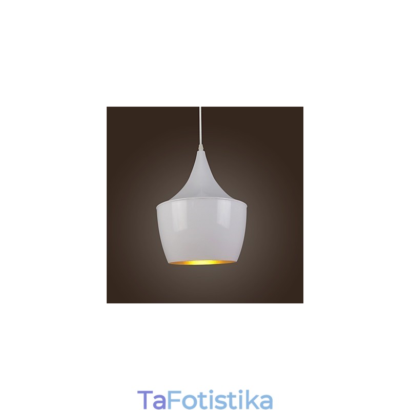 Κρεμαστό φωτιστικό Retro Vintage Tom Dixon Design Μαύρο Λευκό Κρεμαστό φωτιστικό Cafe τύπου
